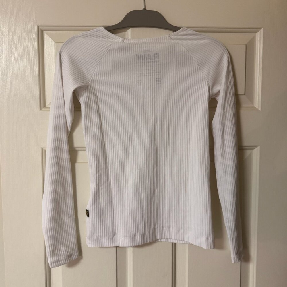 G-Star Slim Rib V-Neck Top white small - Picture 4 of 6